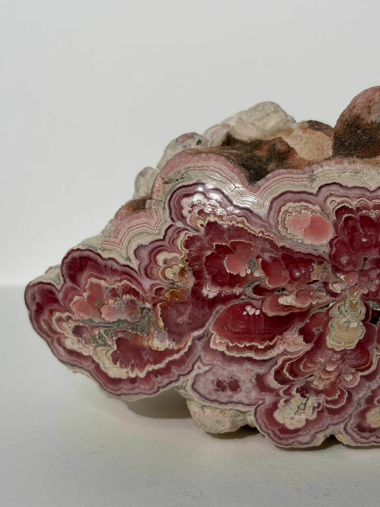 “Tierra Rosa” Botryoidal Floral Rhodochrosite Statement Freeform (Collector’s Choice)