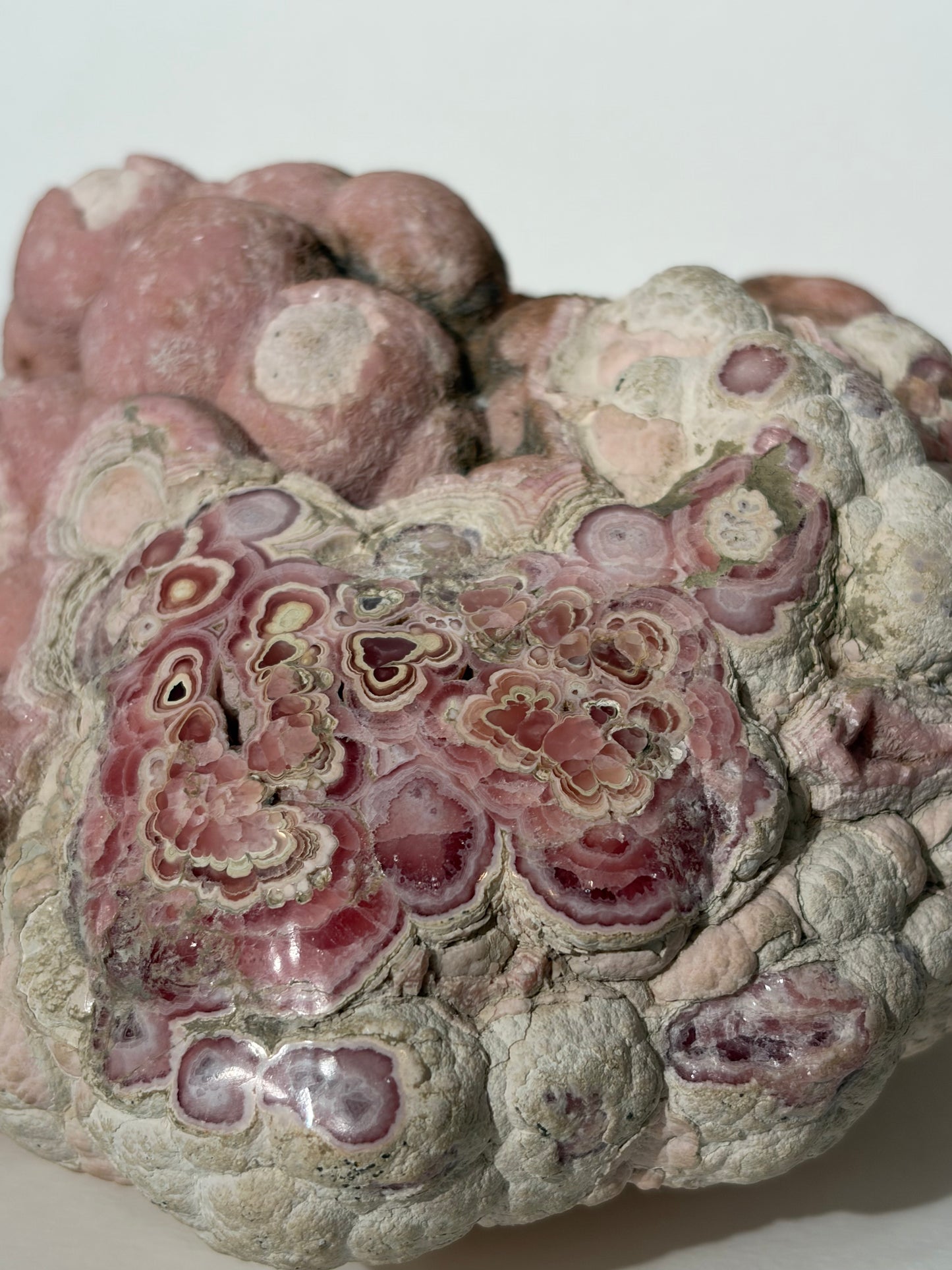 “Tierra Rosa” Botryoidal Floral Rhodochrosite Statement Freeform (Collector’s Choice)