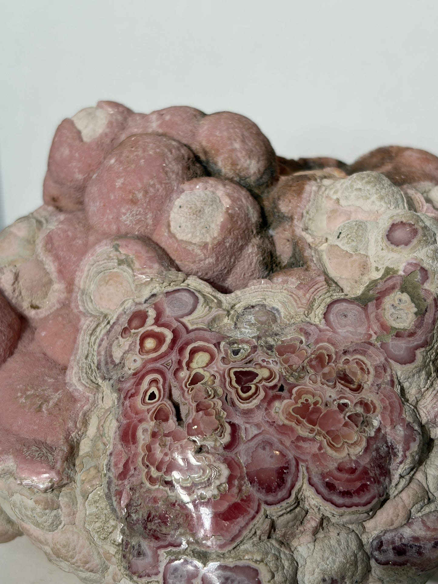 “Tierra Rosa” Botryoidal Floral Rhodochrosite Statement Freeform (Collector’s Choice)
