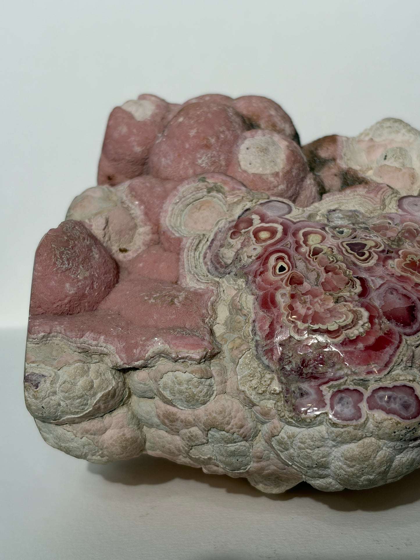 “Tierra Rosa” Botryoidal Floral Rhodochrosite Statement Freeform (Collector’s Choice)
