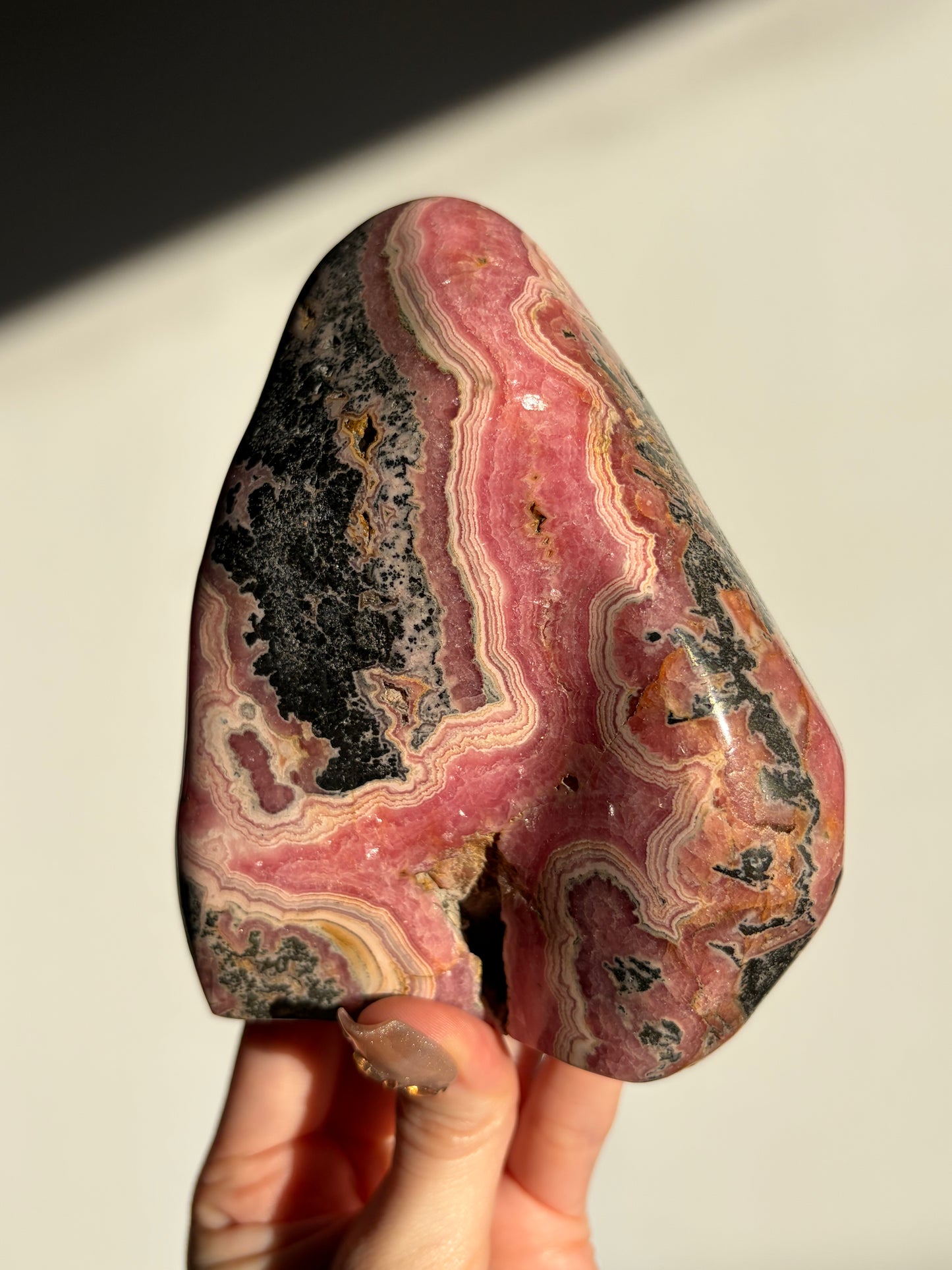 “Rosen Monolith” Rhodochrosite Statement Freeform
