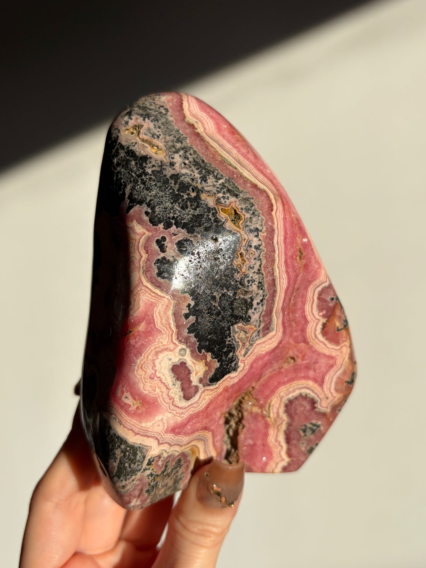 “Rosen Monolith” Rhodochrosite Statement Freeform