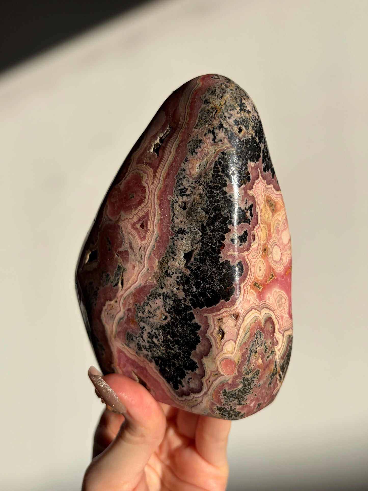 “Rosen Monolith” Rhodochrosite Statement Freeform