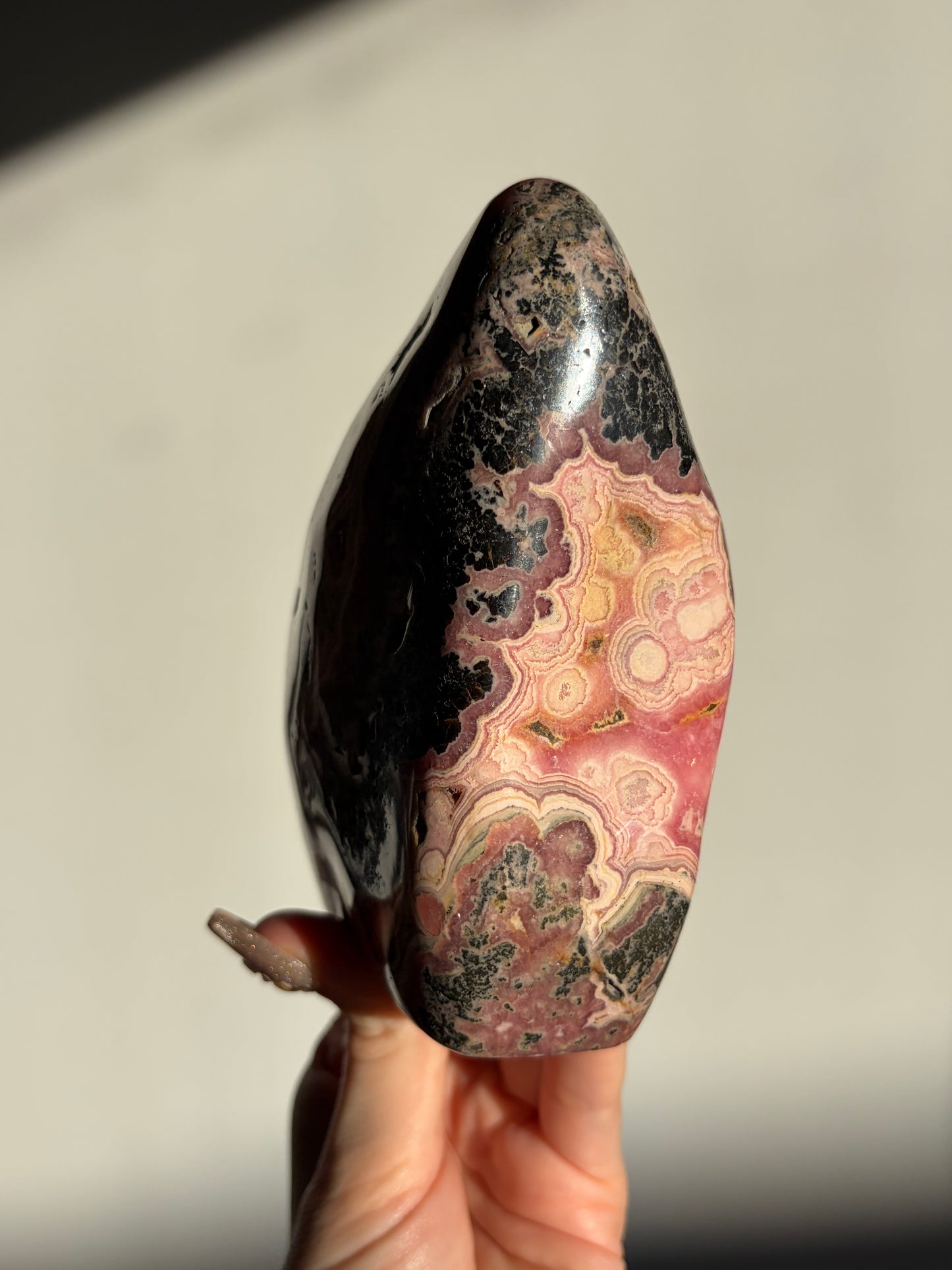 “Rosen Monolith” Rhodochrosite Statement Freeform