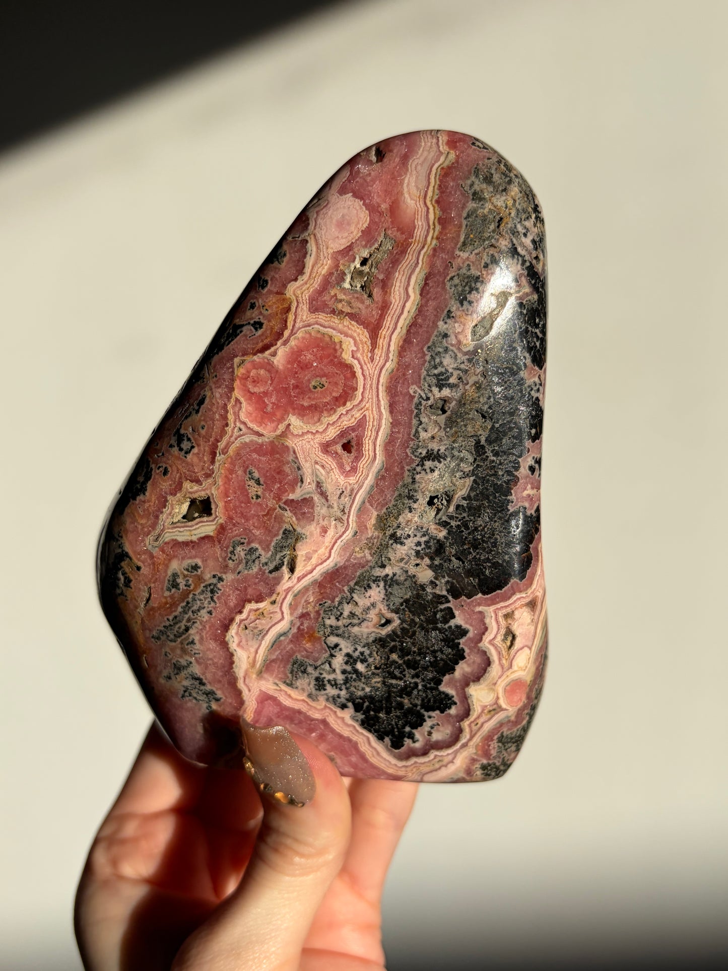 “Rosen Monolith” Rhodochrosite Statement Freeform