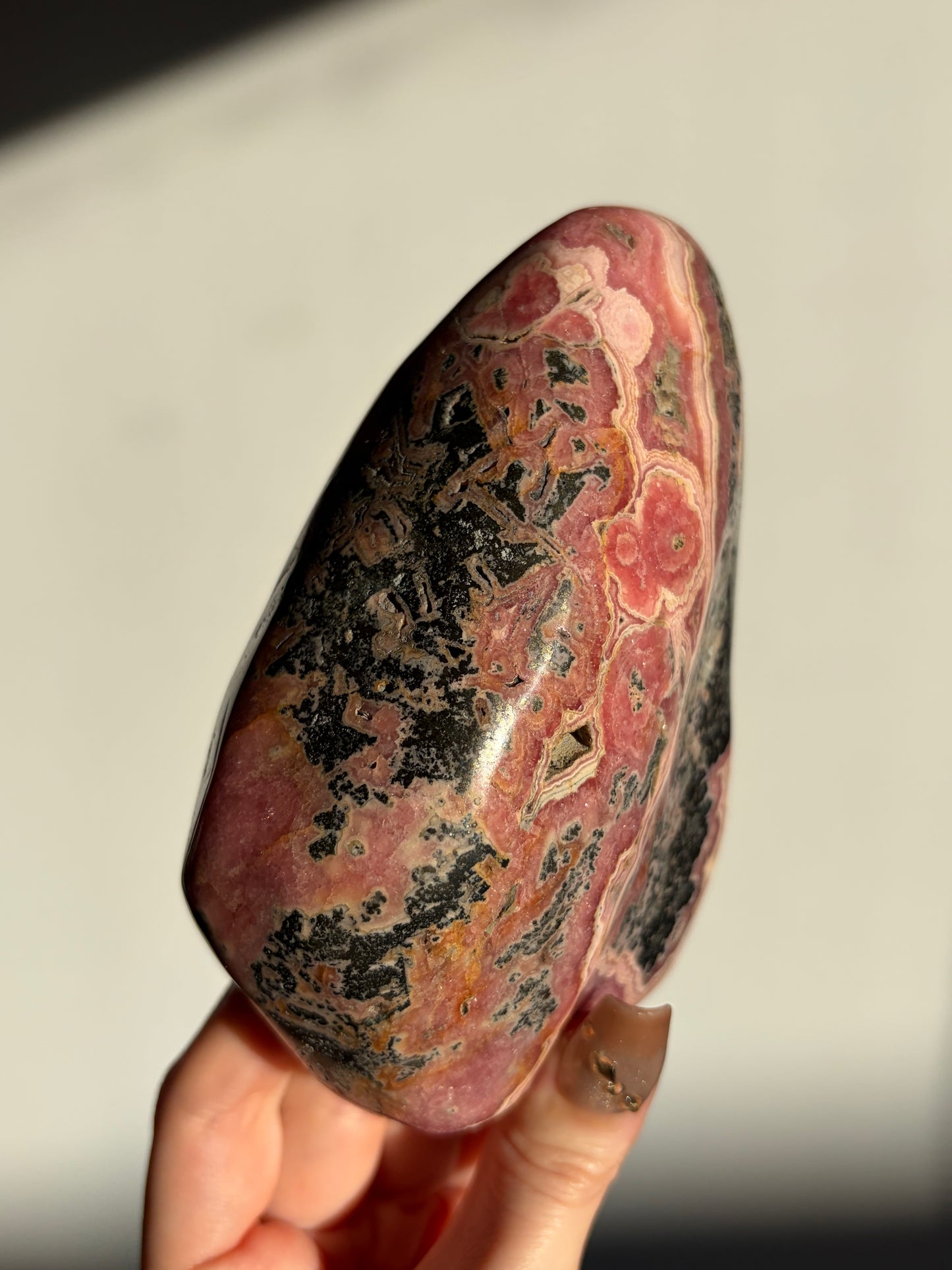 “Rosen Monolith” Rhodochrosite Statement Freeform