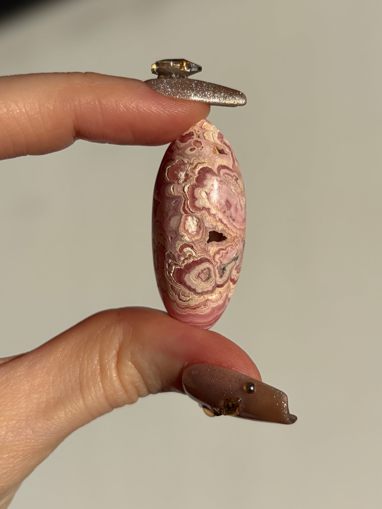Floral Banded Rhodochrosite Shiva E