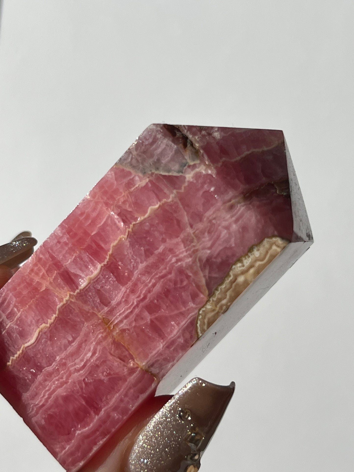 Gemmy Banded Rhodochrosite Tower A