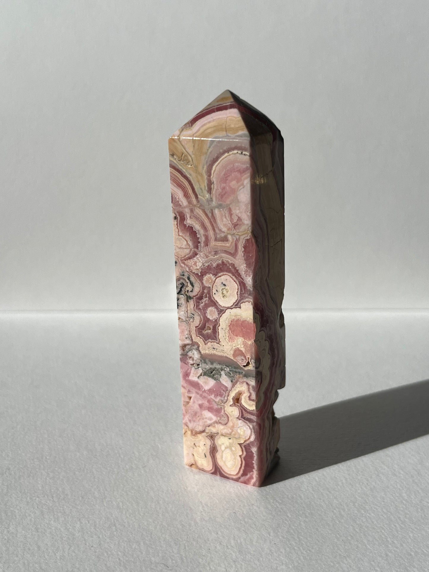 Gemmy Banded Rhodochrosite Tower B