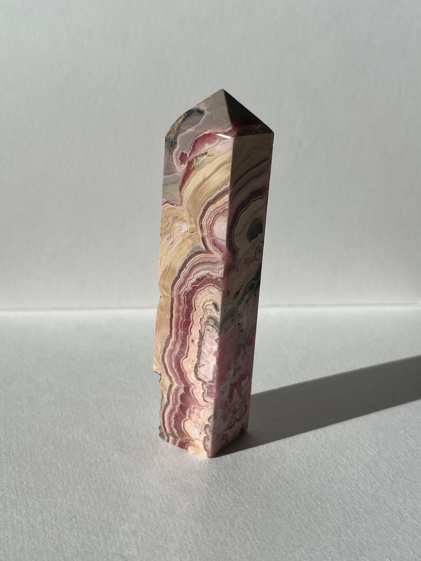 Gemmy Banded Rhodochrosite Tower B