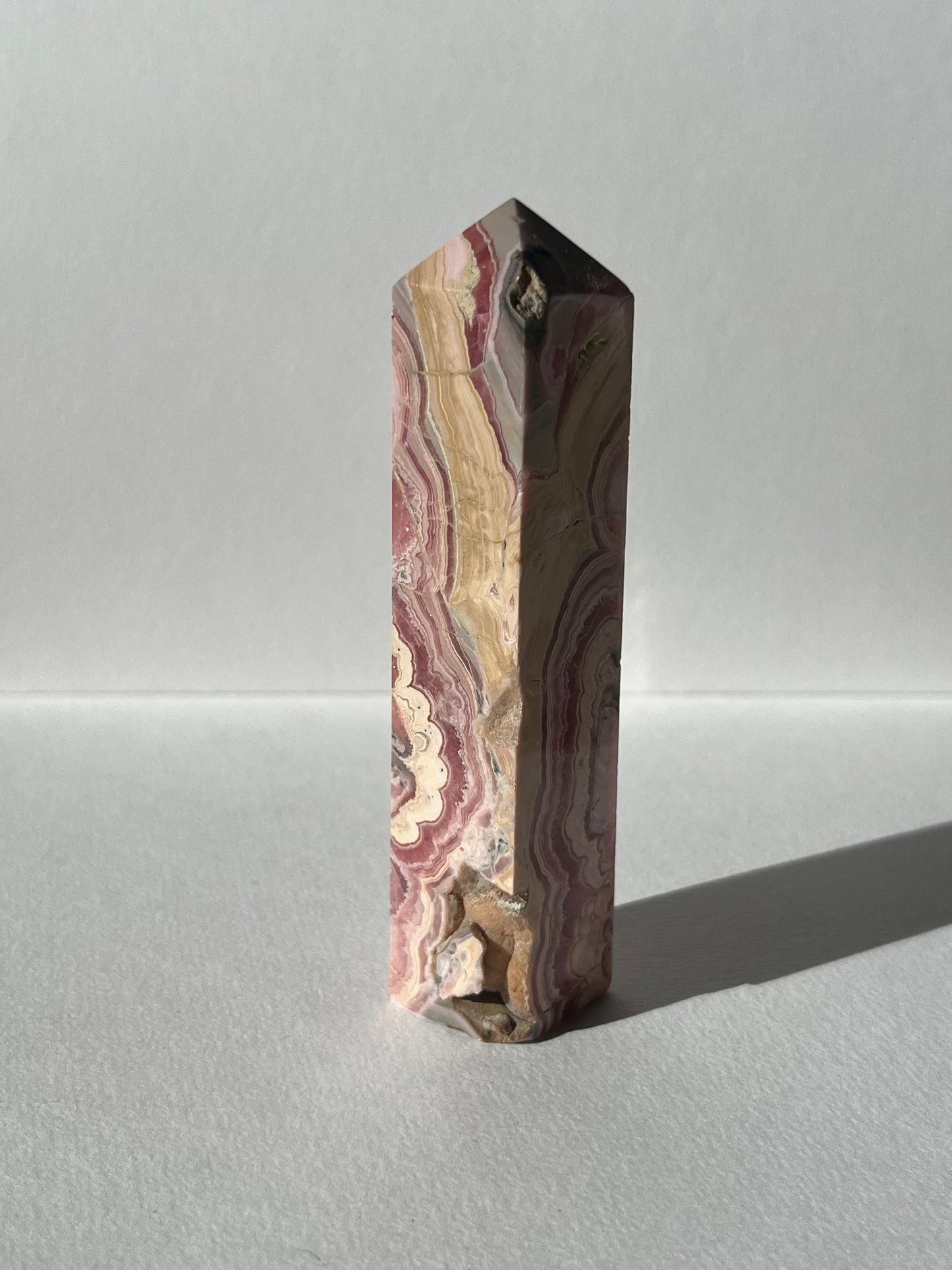 Gemmy Banded Rhodochrosite Tower B