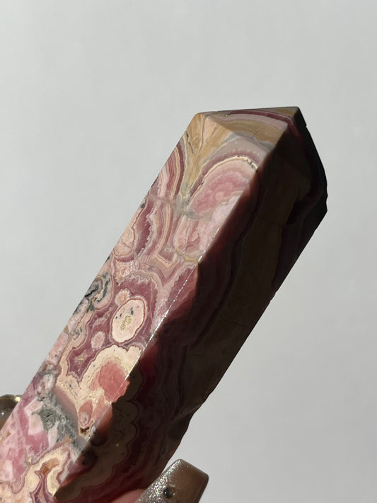 Gemmy Banded Rhodochrosite Tower B