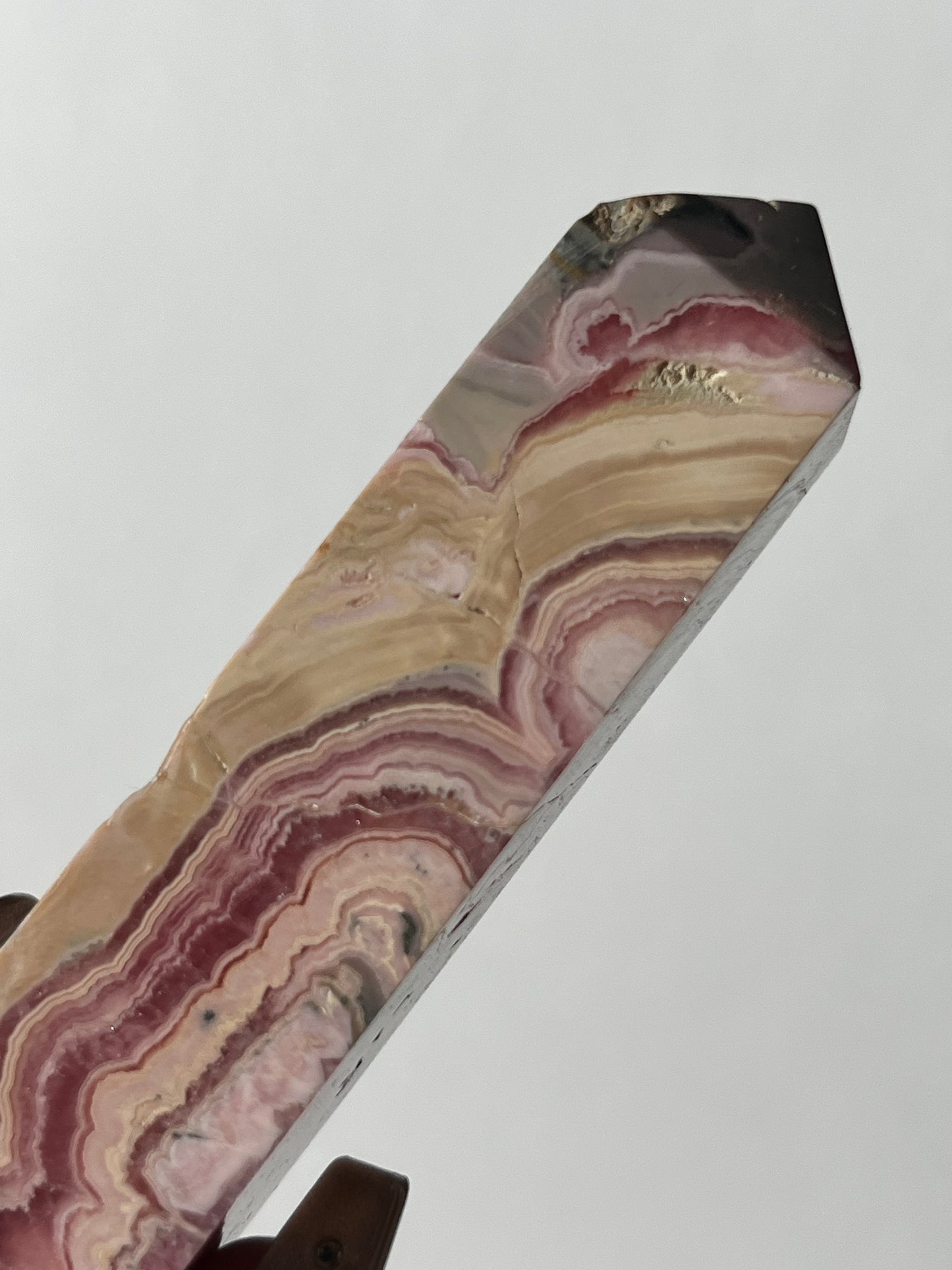 Gemmy Banded Rhodochrosite Tower B