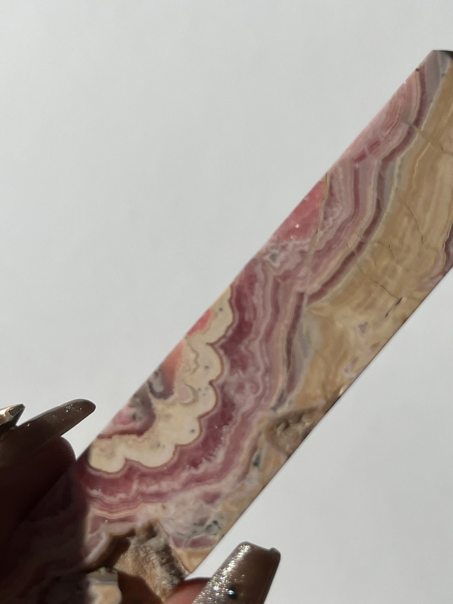 Gemmy Banded Rhodochrosite Tower B