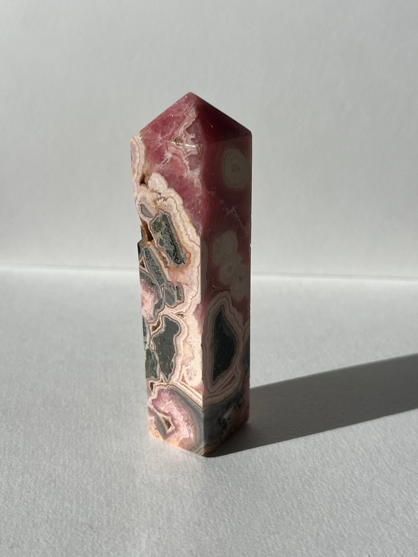 Gemmy Banded Rhodochrosite Tower C