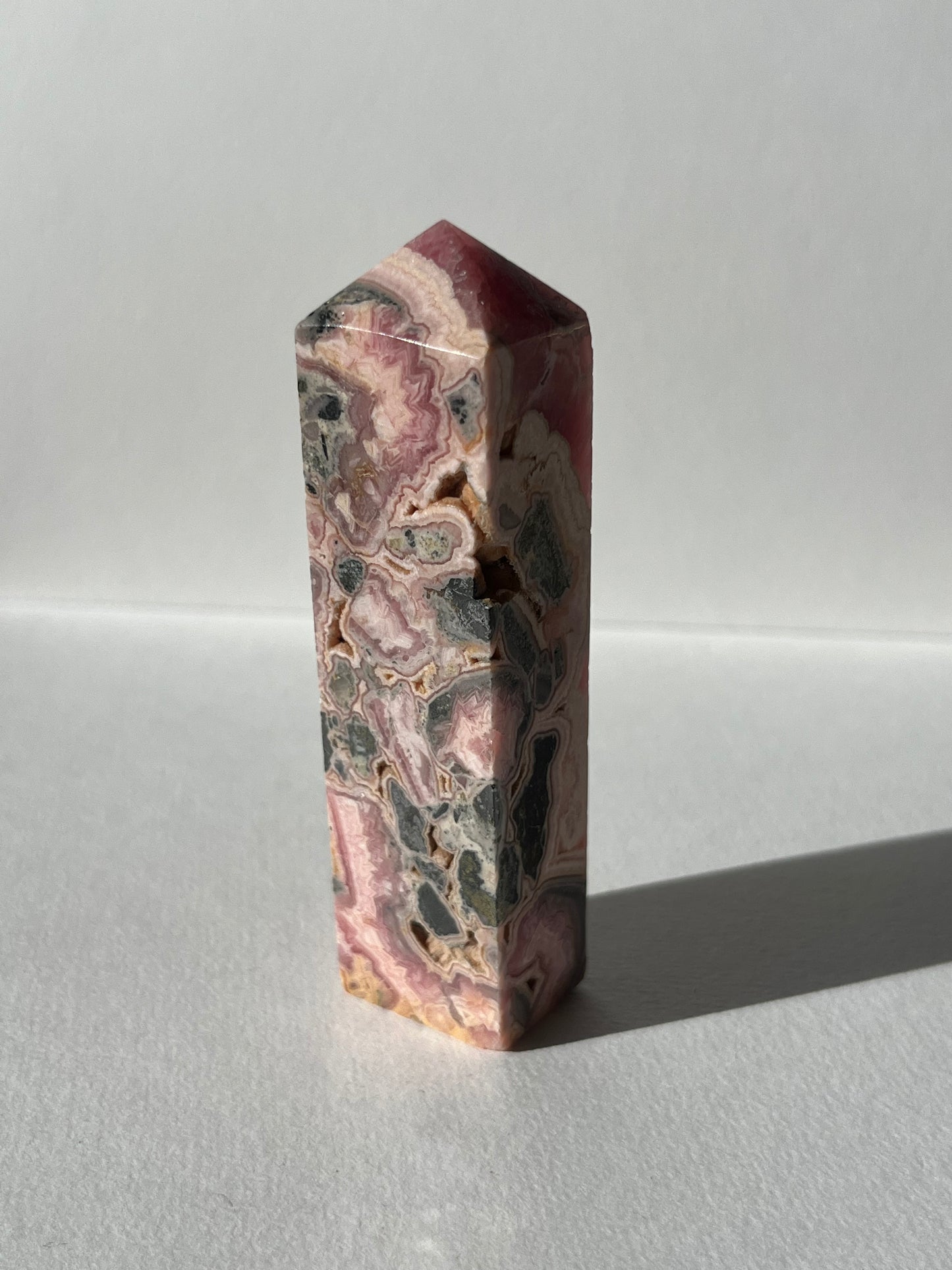 Gemmy Banded Rhodochrosite Tower C
