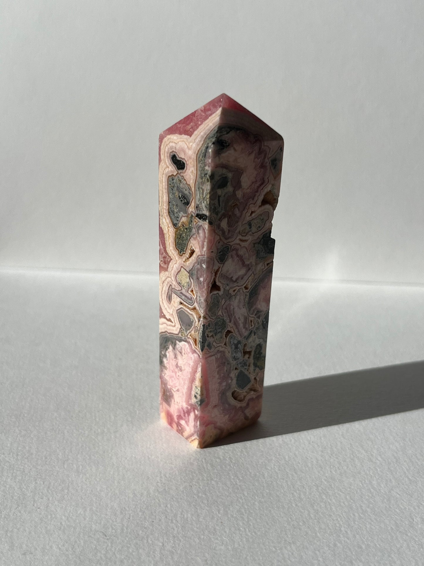 Gemmy Banded Rhodochrosite Tower C