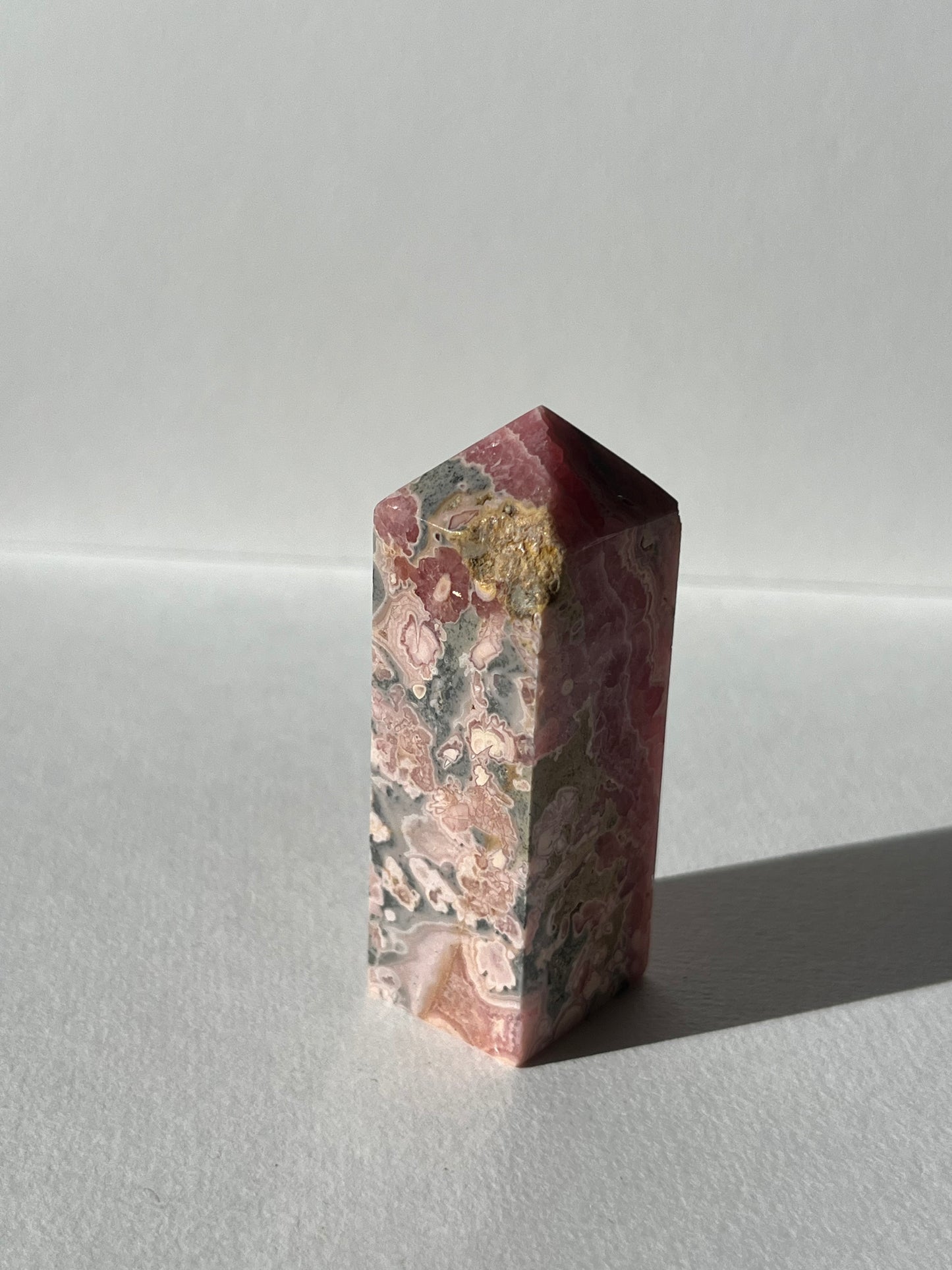 Gemmy Banded Rhodochrosite Tower F