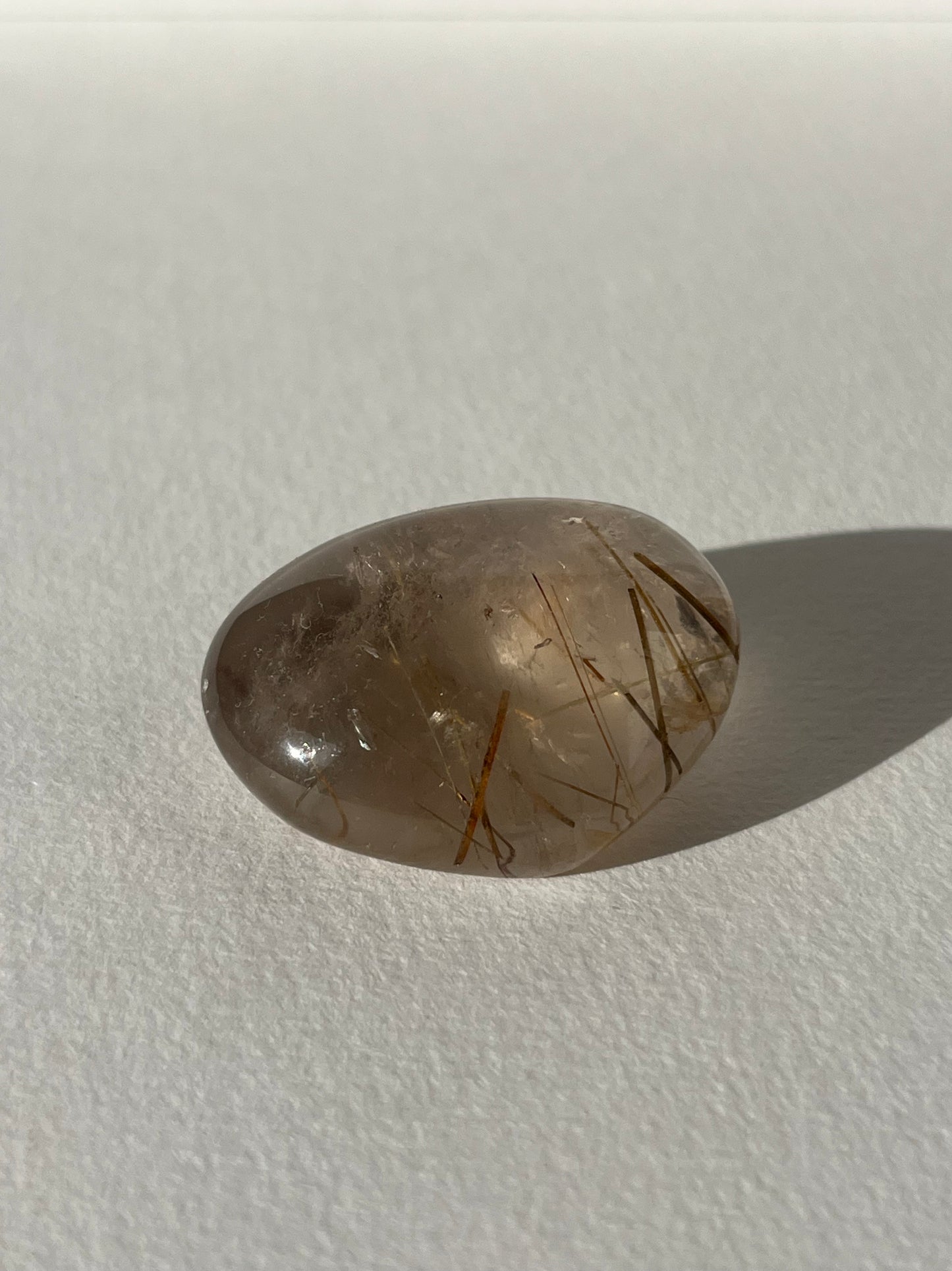 Rutilated Quartz Lens Carving B