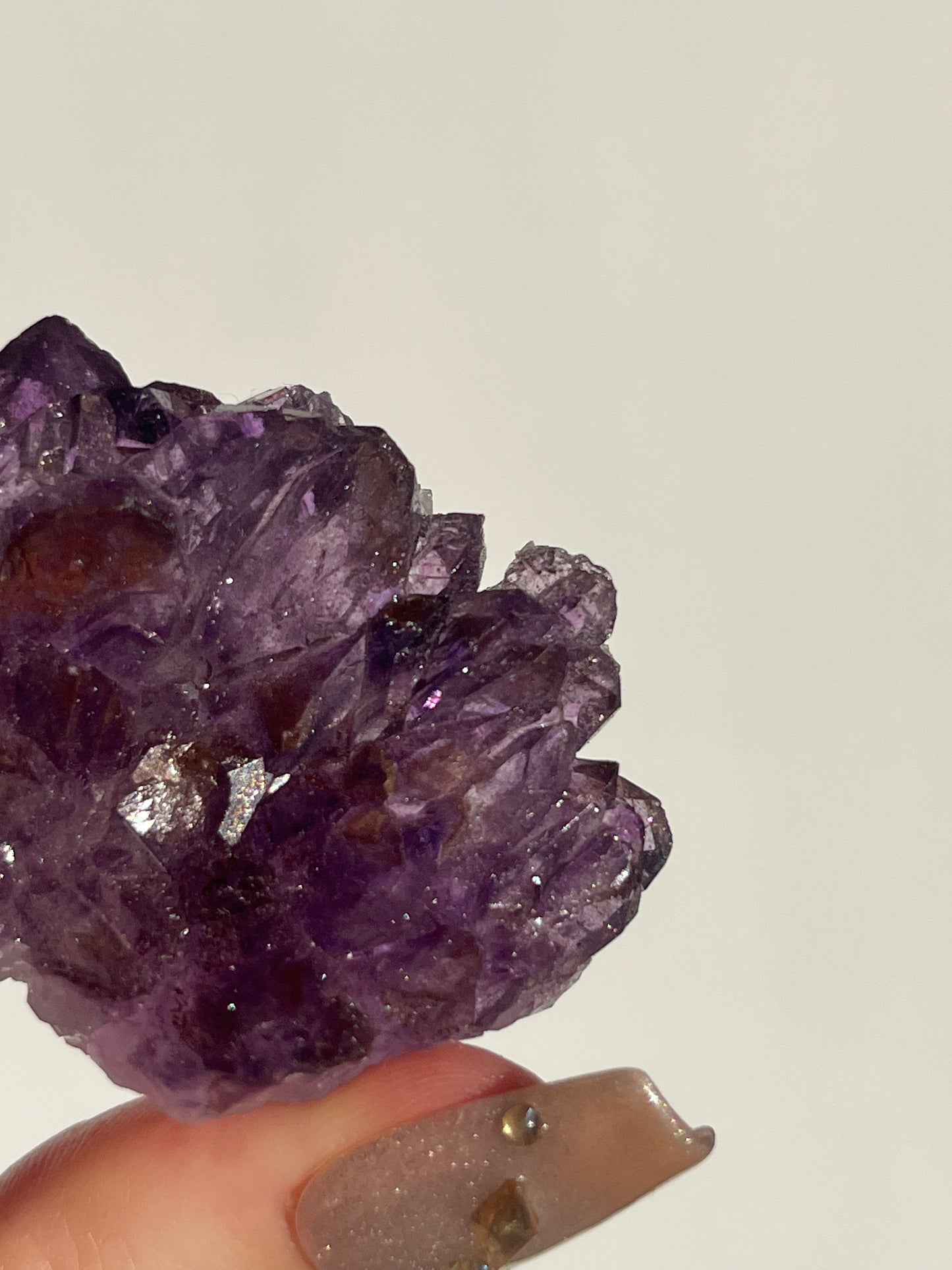 Red Hematite Phantom Amethyst Specimen D