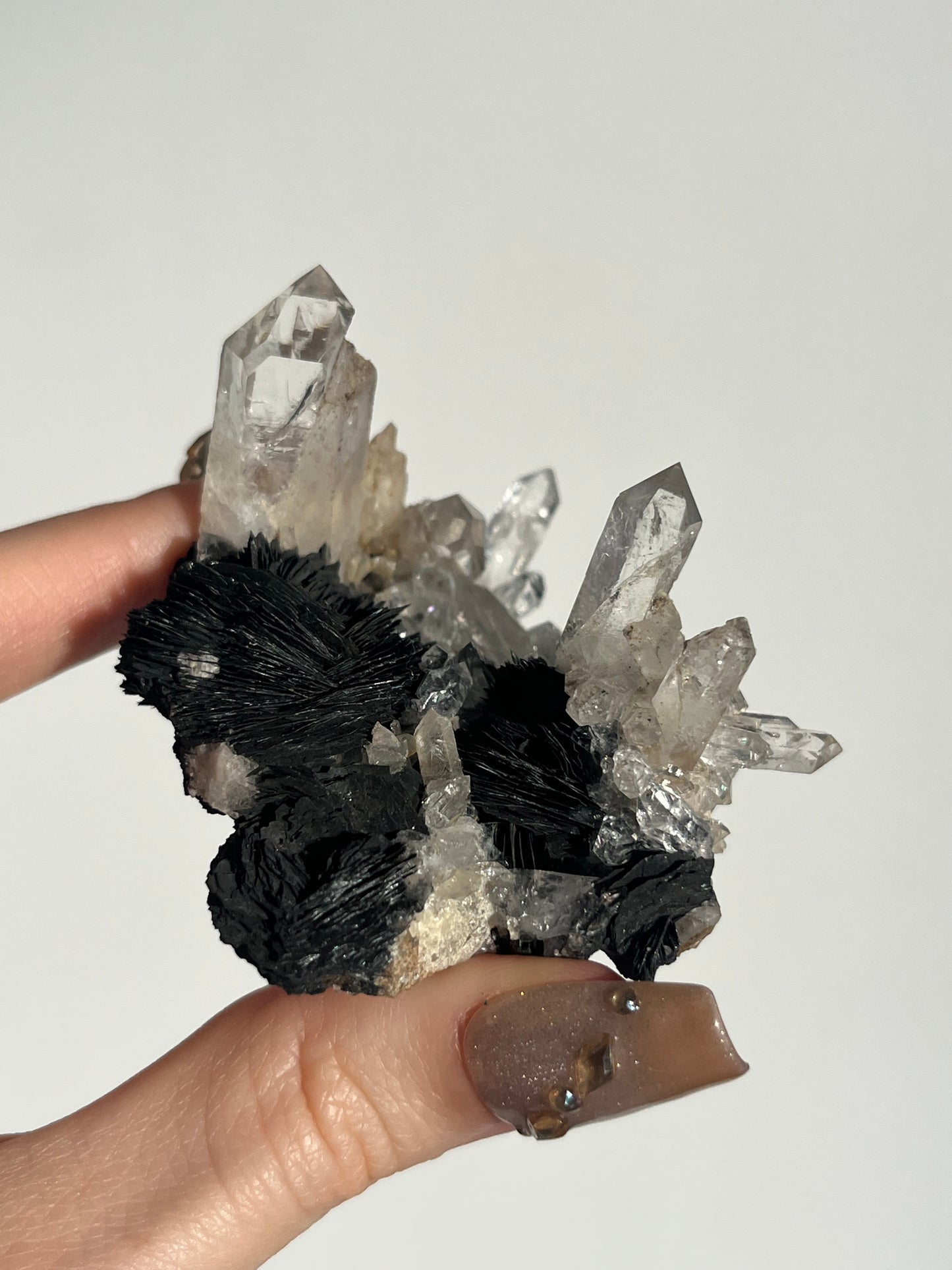Specularite Hematite Rose with Quartz Specimen G