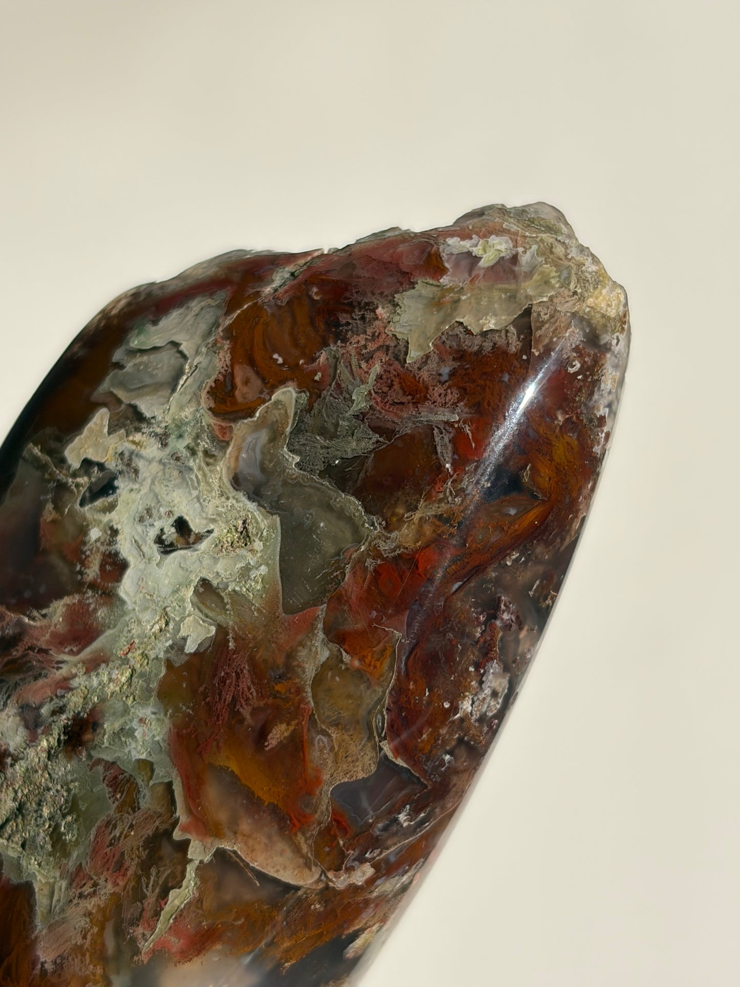 “Verdant Veils” Tembaga Moss in Chalcedony Botryoidal Freeform C