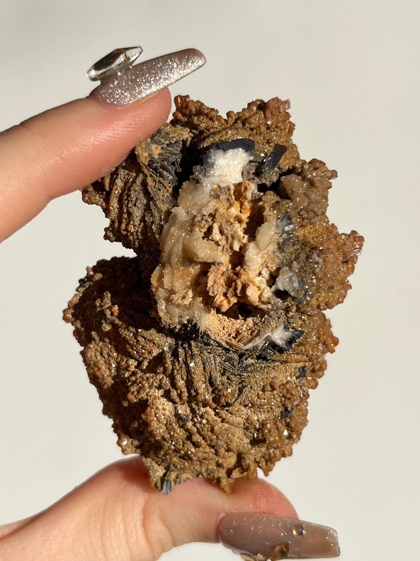 Vanadinite on Barite Specimen E