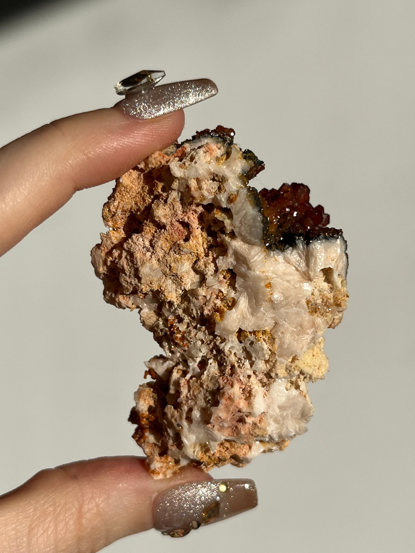 Vanadinite on Barite Specimen F