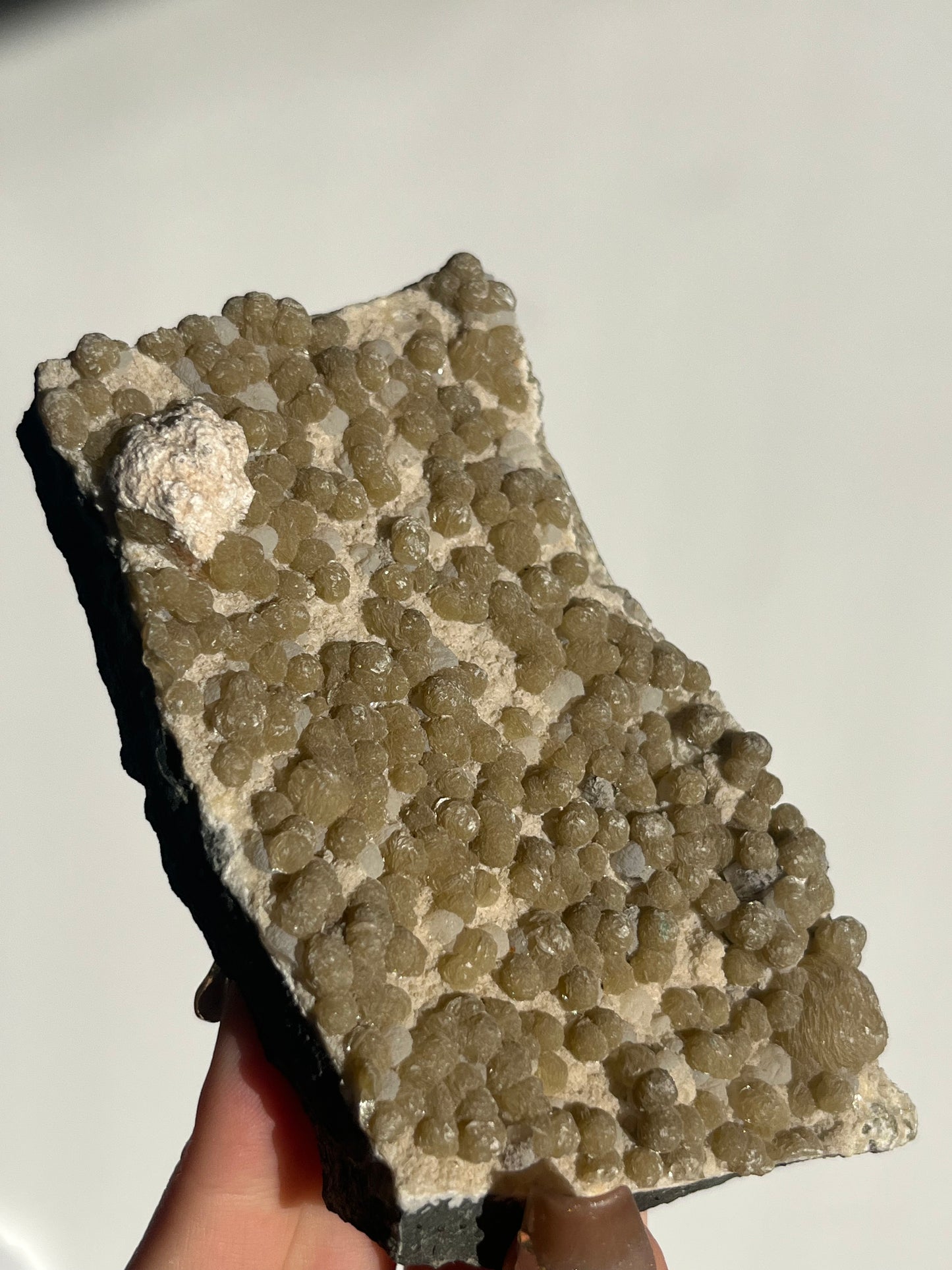 Yellow Gyrolite with Prehnite and Mordenite Specimen C