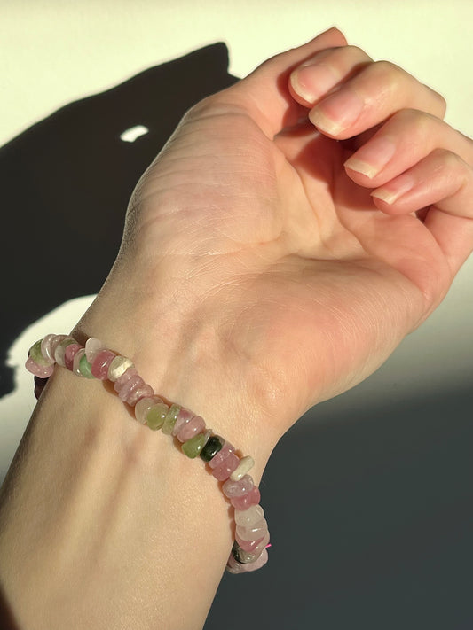 Multicolour Tourmaline Chip Bracelet
