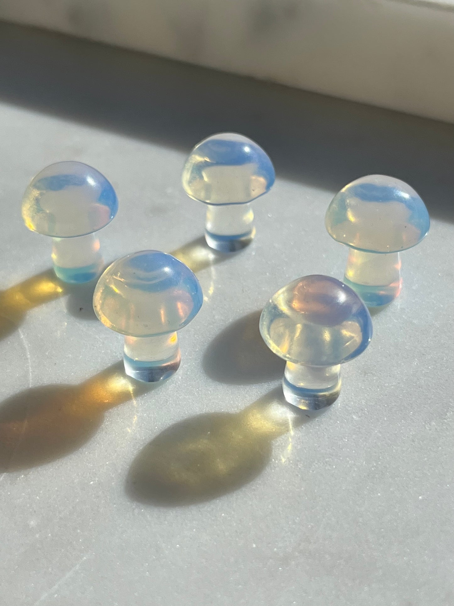 Opalite Mushroom Carving
