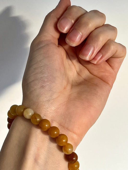 Yellow Aventurine 8mm Bead Bracelet