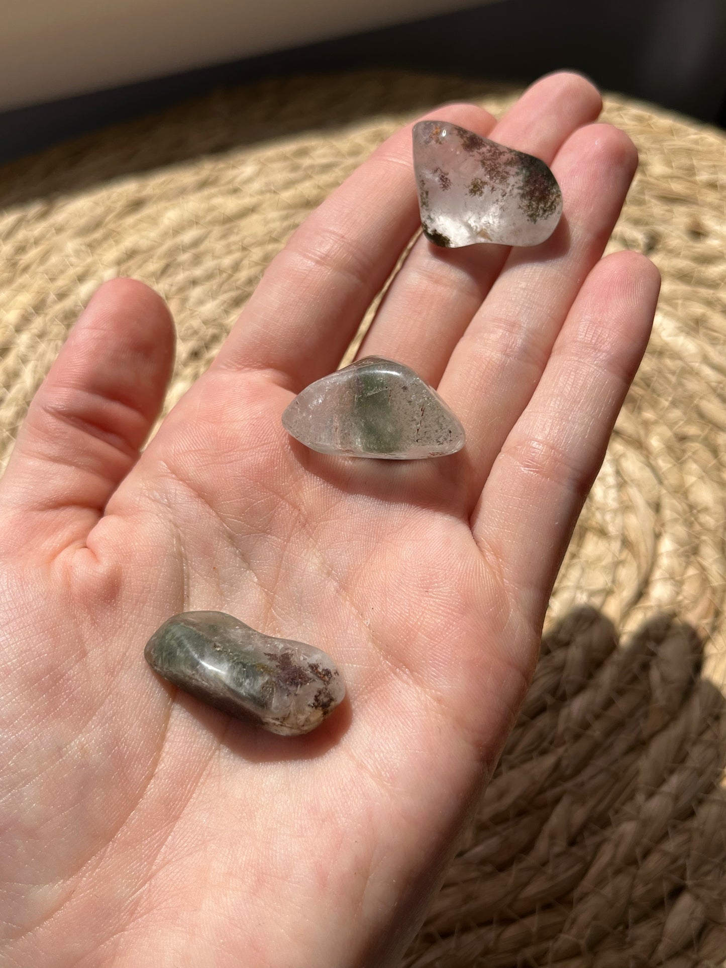 Garden Quartz (Lodolite) Tumbled Stone