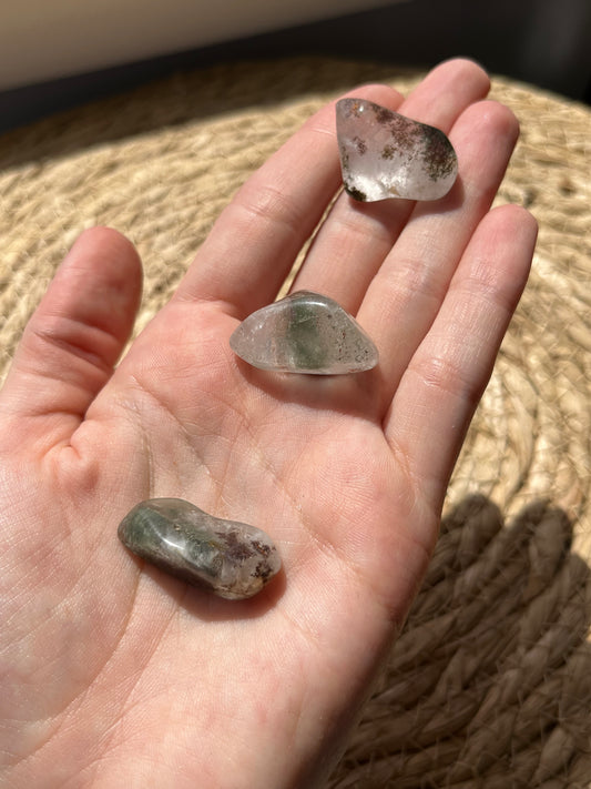 Garden Quartz (Lodolite) Tumbled Stone