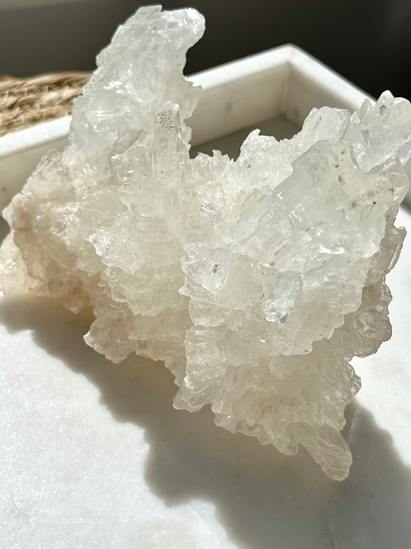 Natural Etched Selenite Cluster #4