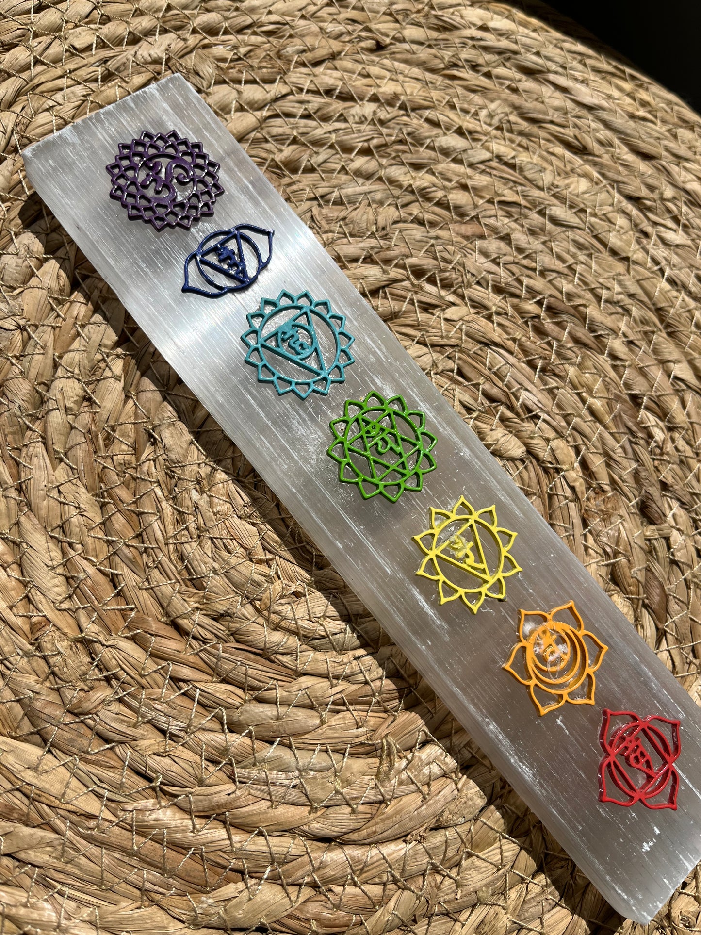 20cm Selenite Chakra Cleansing & Charging Plate (Perfectly Imperfect)