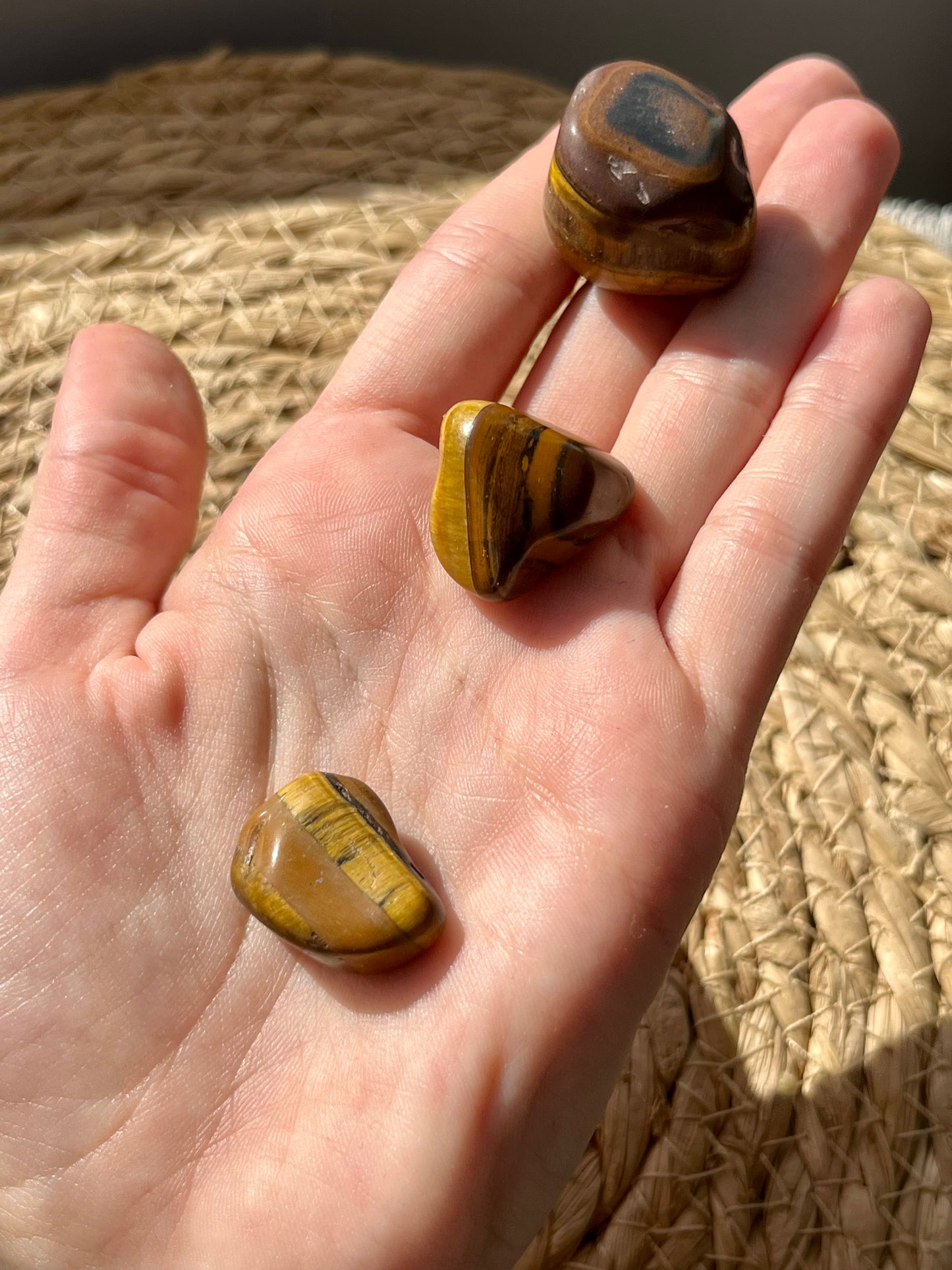 Tigers Eye Tumbled Stone