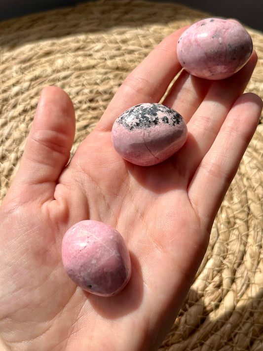Peruvian Rhodonite Tumbled Stone